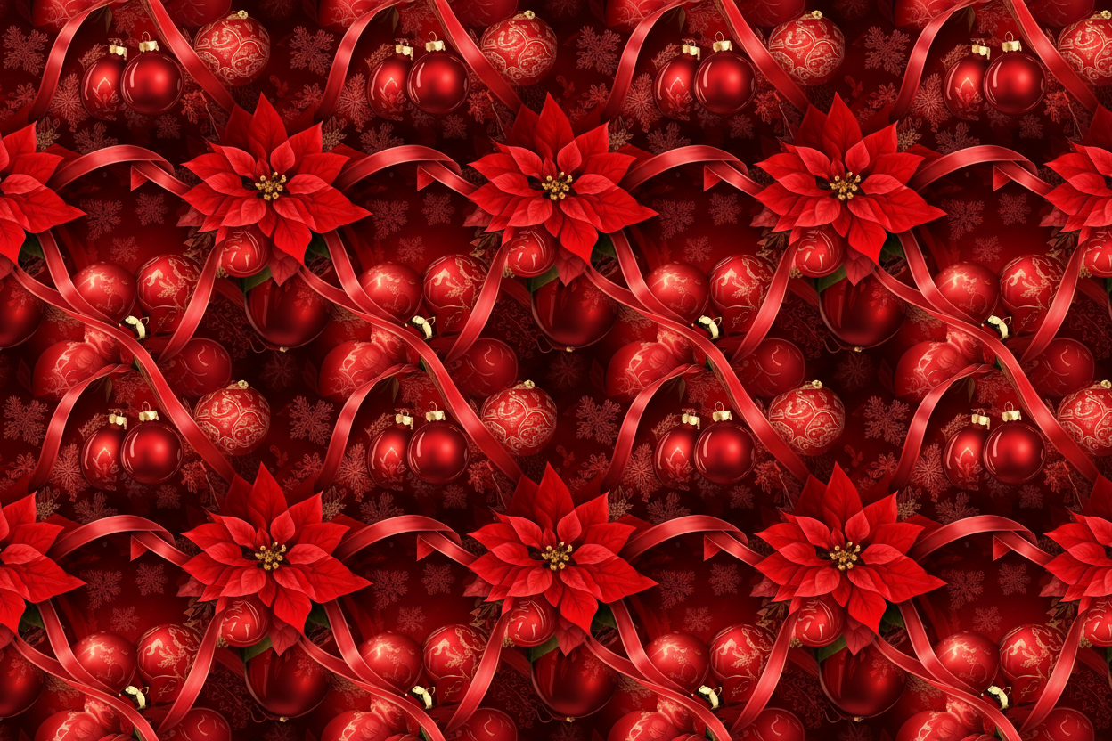 Fond d'écran sur le thème de Noël avec du rouge